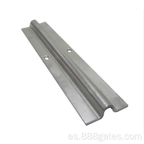 Pista de puerta corrediza galvanizada en forma de 16 mm y 20 mm